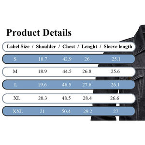 Button Up Coats Classic Collar Design Four Pocket Layout Functional Denim Clothing Supply Built To Hold Small Personal - Product Image 6