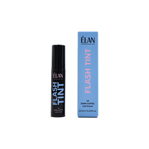 ELAN Professional Line FLASH TINT 14 Café foncé sans oxydant prêt à l'emploi 10ml Crème pour sourcils (Brun froid) - Product Image 1