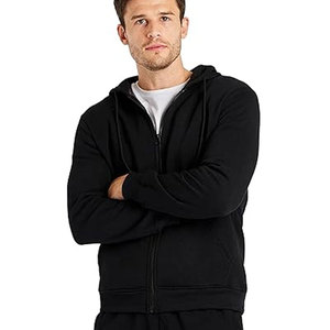 ชุดกีฬา2ชิ้นมีฮู้ดแขนยาวมีซิปสำหรับผู้ชายชุดวอร์มลำลองมีฮู้ดสำหรับวิ่งฤดูหนาว - Product Image 1