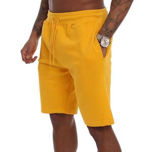 Pantalones cortos informales de verano para hombre, para gimnasio y playa, sólidos, 100% de algodón orgánico, de secado rápido, transpirables, antiarrugas, con cintura elástica - Product Image 3