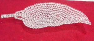 2024 nouveau Design ovale en forme de cristal plateau de fruits en métal gravé motif solide plat et assiette en bois durable pour la vaisselle - Product Image 3