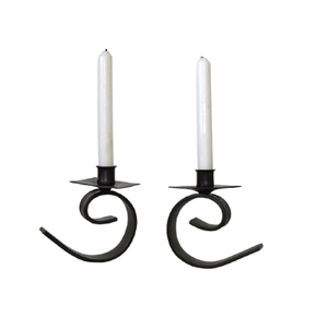 Bougeoir fantaisie de couleur noire en fer Deign Taille et forme personnalisées Bougeoir à prix raisonnable Bougeoir - Product Image 1