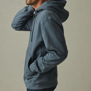 Sweat à capuche zippé pour hommes Sweat en pur coton avec capuche en polaire biologique Sweats à capuche pour hommes Sweats à fermeture éclair personnalisés - Product Image 5