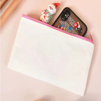 Sac de maquillage de luxe en toile beige avec fermeture éclair, logo personnalisé imprimé, taille standard, trousse de toilette de voyage, organiseur, trousse à crayons