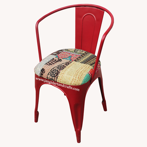 Meubles de chaise de salle à manger enduits de poudre rouge de fer de haute qualité pour la brasserie Pub et les meubles d'événement de mariage et de banquet de boîte de nuit - Product Image 5