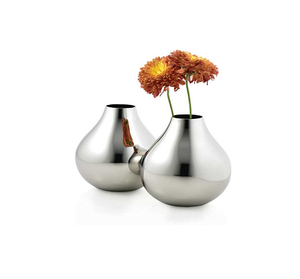 Vase à fleurs en métal de décoration européenne Nouveau vase à fleurs en métal en acier inoxydable de conception faite à la main - Product Image 4