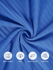 <b>Men's</b> Ribbed UPF 50+ Quick Dry Tank Top Summer Workout Muscle Sleeveless <b>Shirts</b> Plus Size <b>for</b> <b>Swim</b> Beach Bodybuilding - Product Image 5