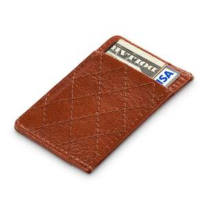 Cuero genuino Vintage personalizable para hombre cepillo antirrobo capa de cabeza de cuero de vaca bolsillo corto tarjetero 2017 - Product Image 1