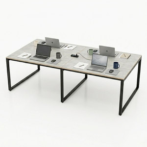 Mesa Rectangular para 4 Personas, 120x240cm, Estilo Minimalista, Diseño en Madera Contrachapada, Modelo HBRT055 - Product Image 1