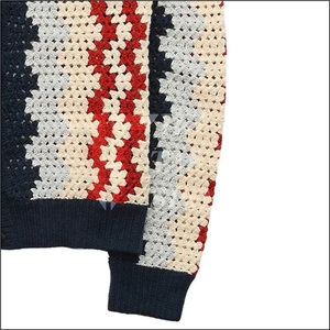 High Quality Custom Color Men's <b>Cardigan</b> Trending Casual Winter Knitted Sweater with Patchwork <b>Lace</b> Wool/Nylon Low MOQ - Product Image 5