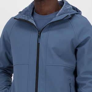 Veste d'hiver en toile souple unisexe, logo personnalisé, imperméable, coupe-vent, avec capuche - Product Image 4