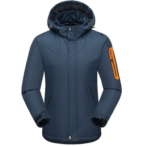 OEM Custom Wholesale Winter <b>Jacket</b> for <b>Men</b> Windproof Waterproof Outdoor <b>Soft</b> <b>Shell</b> Coat Sheep Skin Leather Front Logo Placement - Product Image 4