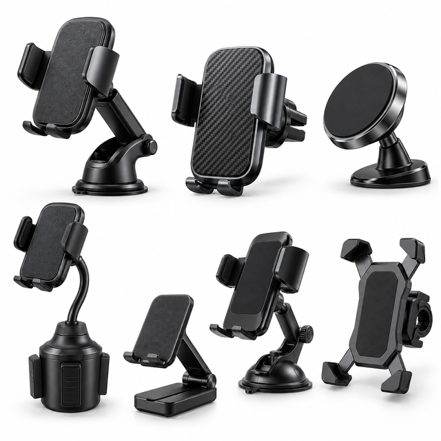 15W Wireless Car Charger Magnetic Auto Clamp Phone Holder Fast Charging Mount
