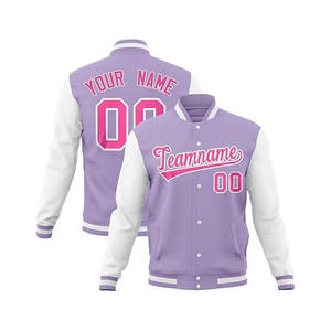 Veste universitaire Letterman personnalisée pour hommes avec numéro d'équipe cousu Service OEM disponible - Product Image 3