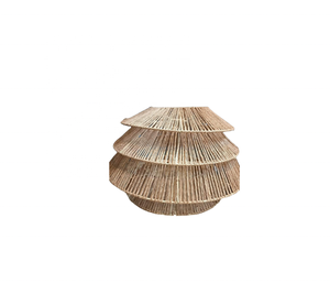 Lámpara colgante de algas marinas de fábrica-Linterna de mimbre de bambú con borlas para patrón Home Garden Wall Decor Fiestas y bodas - Product Image 2