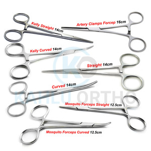 Kahlu คีมล็อกสเตนเลสสตีลทำมือออร์โทพีดิกส์อุปกรณ์จ่ายไฟด้วยมือคีมหนีบยุงที่ดีที่สุดมีคุณภาพสูง CE - Product Image 2