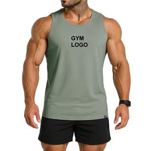 Débardeur pour homme musclé avec logo de gym personnalisé débardeur en coton respirant débardeur de fitness pour homme musculation - Product Image 1