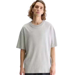 Camiseta regular de algodón 100% para hombre, Camiseta con estampado de logotipo personalizado, camiseta lisa en blanco con cuello redondo de ajuste estándar de alta calidad para hombre - Product Image 1