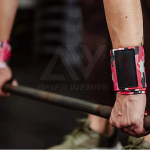 สายรัดข้อมือหนังวัวคุณภาพสูง ทนทาน ขายดี ดีไซน์ใหม่ รองรับการยกน้ำหนัก ปรับขนาดได้ AFIFA WEARS กันลื่น สำหรับผู้ชาย - Product Image 3