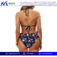 Set Bikini Wanita Tren Teratas 2025, Baju Renang Seksi Dua Potong dengan Bra Push Up dan Bawahan High Cut, Pakaian Pantai, Baju Renang