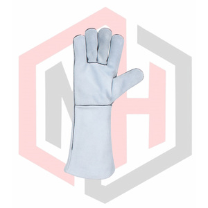 Gants de soudage en cuir personnalisables, résistants à la chaleur, antistatiques, résistants aux déchirures, 7 oz, 16 pouces, sans silicone, sans poudre - Product Image 3