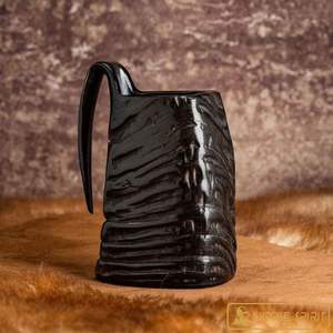 Alta calidad Natural Craft Genuine Viking Drinking Tankard Cuerno Jarra de cerveza Mead Nuevo diseño Decoración medieval de la India - Product Image 2