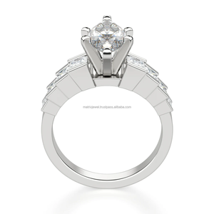 Marquise et princesse coupe Moissanite fiançailles Style Vintage double pierre cadeau de mariage anniversaire bague Surprise - Product Image 3