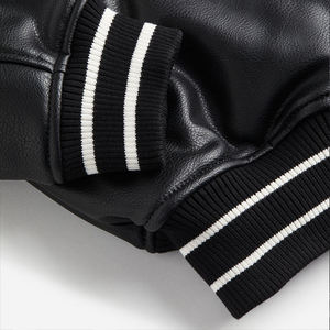 OEM Custom Men's Winter Bomber <b>Jackets</b> Streetwear Embroidery Genuine Leather Zip up Motorcycle <b>Jacket</b> Custom <b>Racing</b> <b>Jackets</b> - Product Image 5