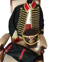Veste à double boutonnage, tunique hussarde, pelisse napoléonienne, veste uniforme, disponible en plusieurs couleurs, vestes de mariage