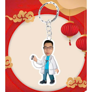 Porte-clés médecin et infirmière sur commande breloques en mica personnalisées avec style imitation antique pour le personnel médical du Vietnam - Product Image 5