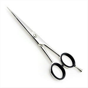 Handmade Professional Barber Scissors 5.5 Inch 420 Steel Straight Razor Edge Sharp <b>Smooth</b> Cutting Shears Black Coated Hair - Product Image 6