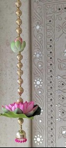 Cadena de cuentas de loto grande tradicional indio, decoración pesada ecológica para el hogar para festivales para decoraciones de Eid Diwali - Product Image 2