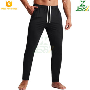 <b>Men's</b> 100% Cotton Lightweight Gym <b>Track</b> <b>Pants</b> Athletic Running Tapered Joggers <b>Zipper</b> <b>Pockets</b> Breathable Quick Dry Mid Waist - Product Image 2