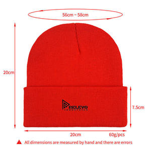 Nouveau fabricant en gros de bonnets thermiques en tricot uni pour l'automne et l'hiver, bonnets d'hiver avec étiquette personnalisée - Product Image 5