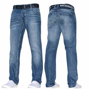 กางเกงยีนส์ขาตรงสำหรับผู้ชายกางเกงลำลองขากางเกงผ้าเดนิมผ้าฝ้าย100% กันน้ำดีไซน์ออกแบบได้ตามที่ต้องการ - Product Image 6