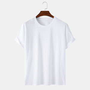 Camisetas de Hombre 100% Algodón, Talla Grande, Color Sólido, OEM, Personalizadas, de Alta Calidad, Camisetas 100% Algodón Premium, Impresión de Logotipo Personalizado - Product Image 6