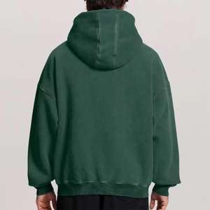 Fully Customized Rhinestone Acid Wash Hoodies Men Embroidery Patch logo French Terry Streetwear Vintage Distressed <b>Zip</b> up Hoodie - Product Image 5