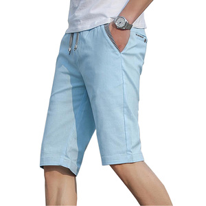 Shorts de basketball pour hommes de qualité supérieure, couleur personnalisée, 100% coton, solides, écologiques, taille élastique, séchage rapide, respirants - Product Image 3