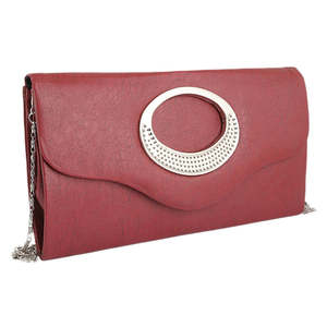 Bolso de mano elegante para mujer 9074 - Color granate - Product Image 1