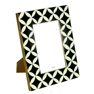 Cadre photo en résine carrée avec incrustation d'os, décor mural artisanal, décoration de salon et de chambre à coucher, couleur et logo personnalisables - Product Image 6