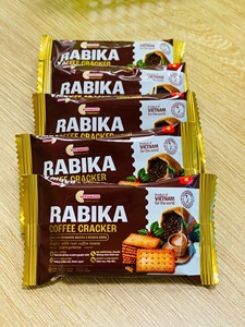 Cracker au café Rabika pas cher, biscuit croustillant avec des grains de café vietnamiens de qualité supérieure, emballage et étiquette OEM - Product Image 3