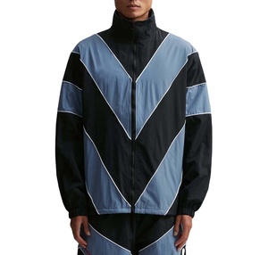 Veste Anorak Coupe-Vent Homme 2026 en Nylon Color Block avec Fermeture Éclair et Poches Latérales, Impression Sérigraphique Personnalisée – Vente en Gros - Product Image 1