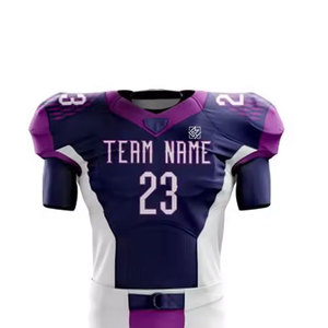 Prix d'usine Uniforme de football américain personnalisé avec manches courtes bonne qualité et personnalisation du logo - Product Image 4