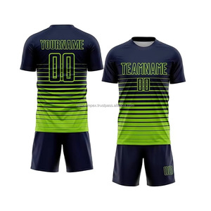 Maillots et shorts de football à manches courtes de couleur unie | Uniformes de sport légers en polyester 100% à bas prix - Product Image 6