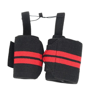 Sangles de poignet pour haltérophilie, musculation, powerlifting, crossfit, soutien de la préhension, soulevés de terre, squats, tractions, noir - Product Image 4