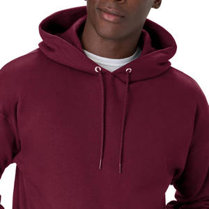 เสื้อฮู้ดแขนยาวสำหรับผู้ชายเสื้อมีฮู้ดสไตล์สตรีทแวร์ผ้าคอตตอน100% ไหล่ตกดีไซน์แบบกำหนดเอง - Product Image 3