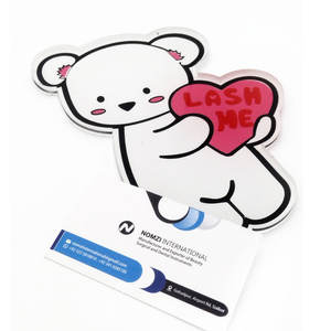 Porte-extension de cils de forme personnalisée en gros plateaux de palette plateaux en verre de marque privée pour outils de cils - Product Image 5