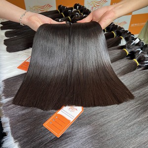 Extensiones de Cabello Humano Virgen de Vietnam, Super Double Drawn, Liso, de un Solo Donante, con Cierre de Encaje - Product Image 3