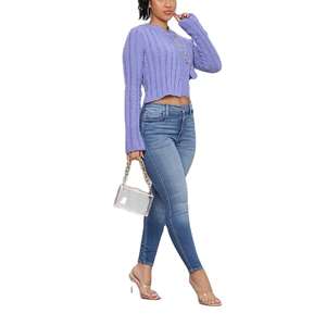 Pantalones Vaqueros de Hombre de Alta Calidad, Corte Slim Fit, Estilo Urbano Hip Hop, Transpirables, Casuales, Cintura Alta, Lavados, Exportación OEM - Product Image 4