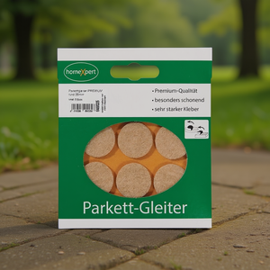 25mm Premium Natural Round Felt Rug <b>Pad</b> with Self-Adhesive for Parquet Floors - Product Image 3